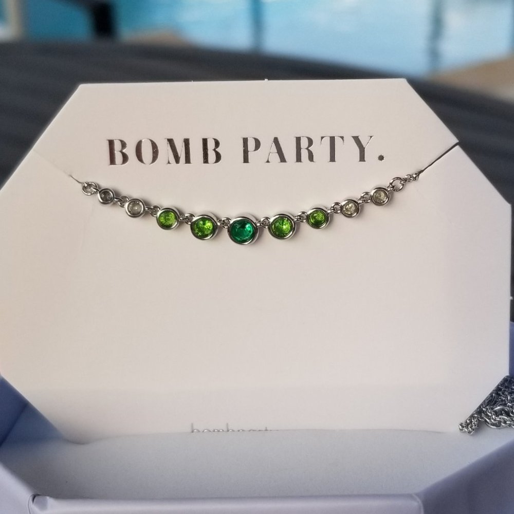 Ombre Erinite Necklace Ring Bomb Party